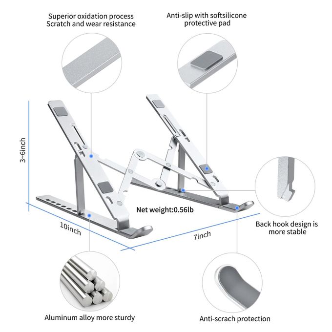 Support Laptop et Tablette 7 Niveaux